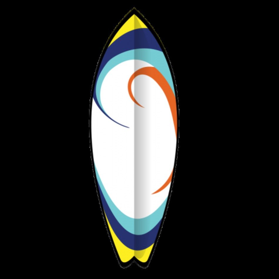 Zomer Surfplank Vector Afbeelding