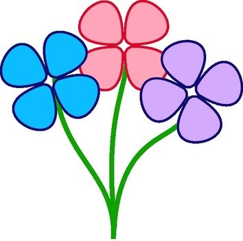 Pretty Flowers Clip Art