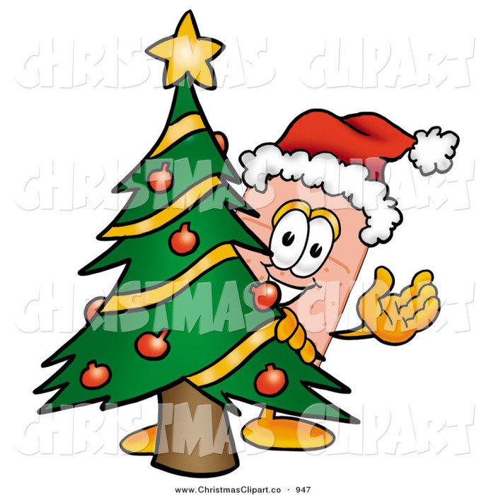 Decorated Christmas Tree Clip Art