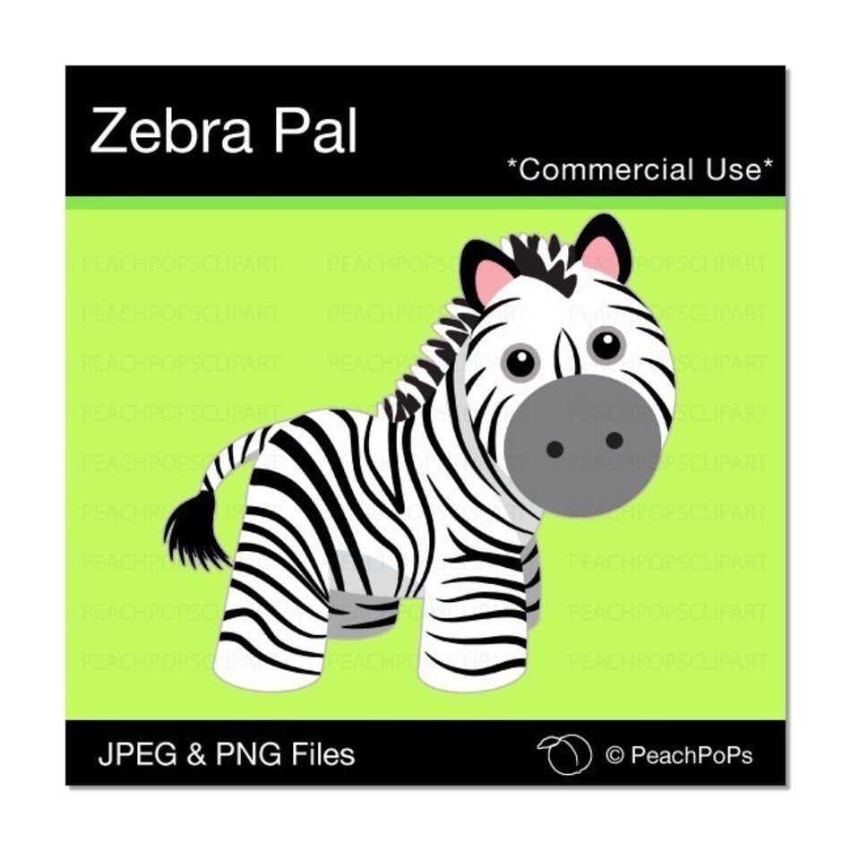 Cute Zebra Clip Art N4
