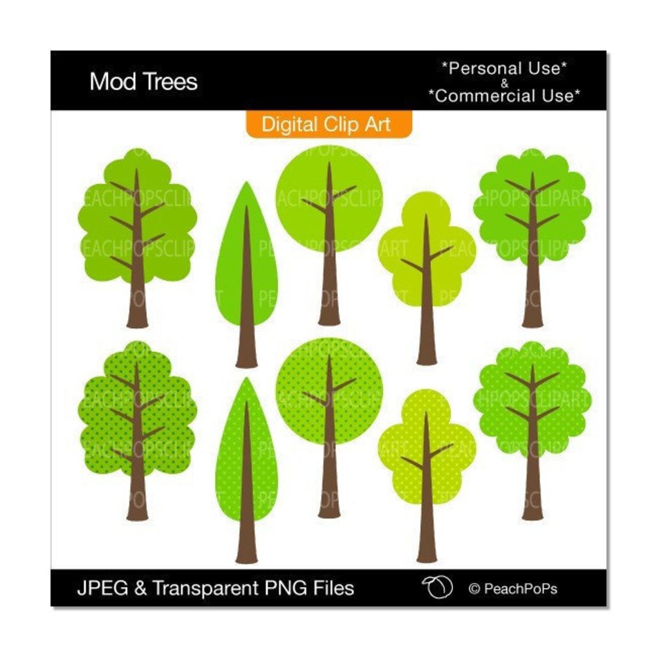 Digital Tree Clip Art N2
