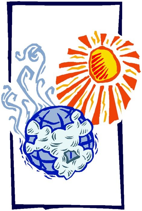 clip art with sun and blue ball