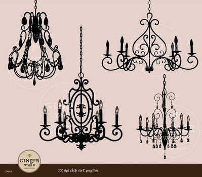 Chandelier Clip Art N4