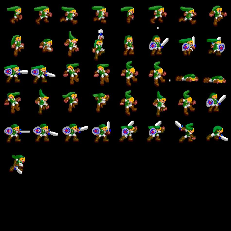 Zelda Sprite Sheet free image download