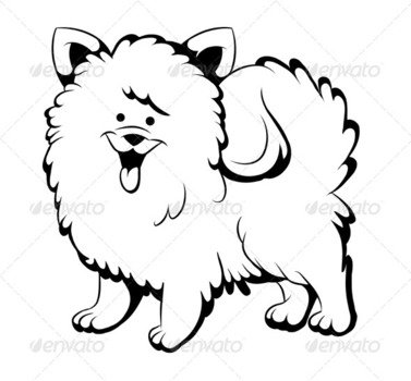 Black And White Dog Drawings N2