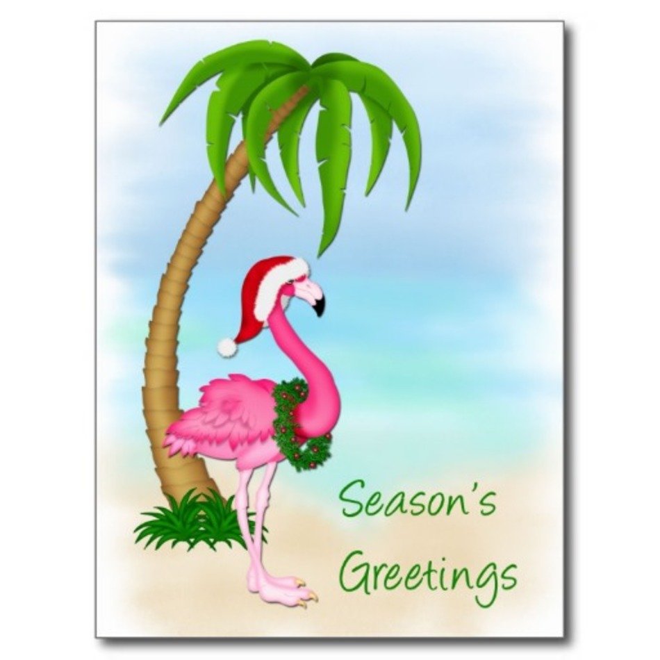 Flamingo Palm Tree Clip Art