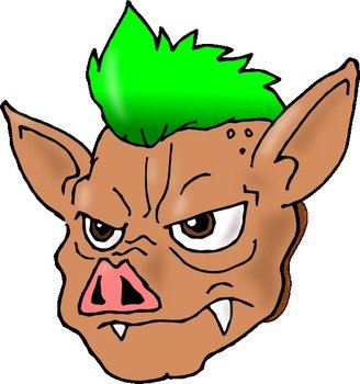 Pig Face Clip Art N8