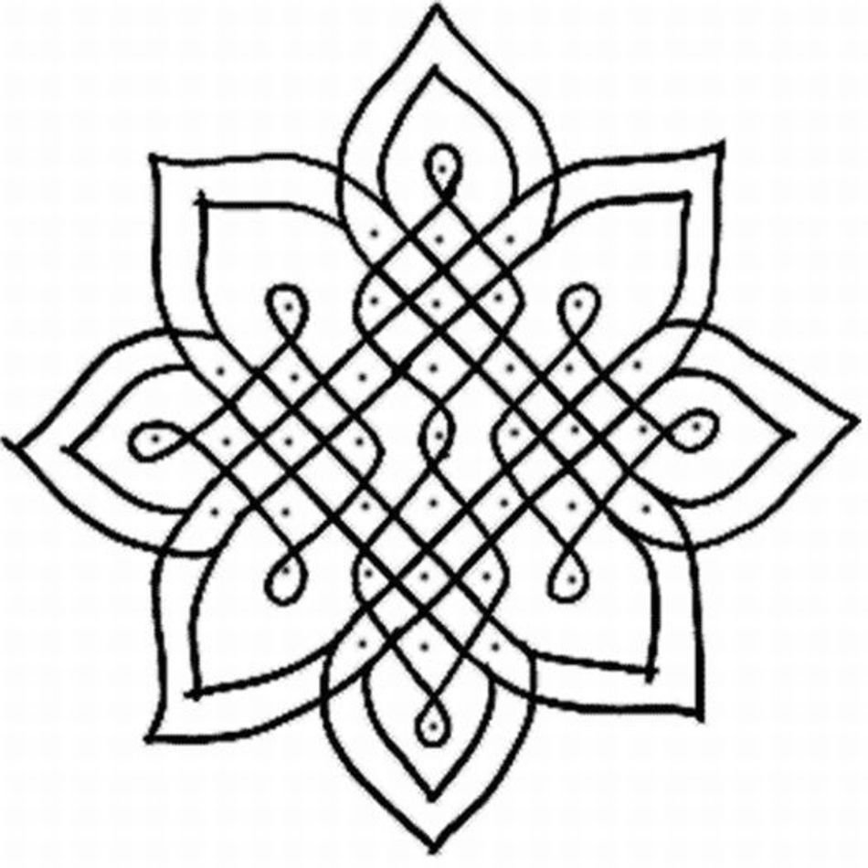 Simple Design Patterns Coloring Pages