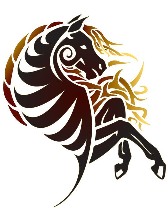 Tribal Horse Tattoo Designs N2