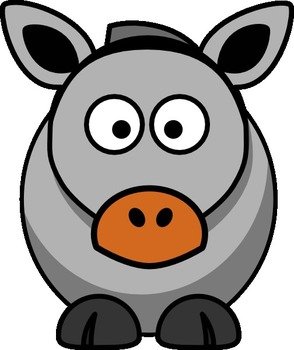 Donkey Face Clip Art N4