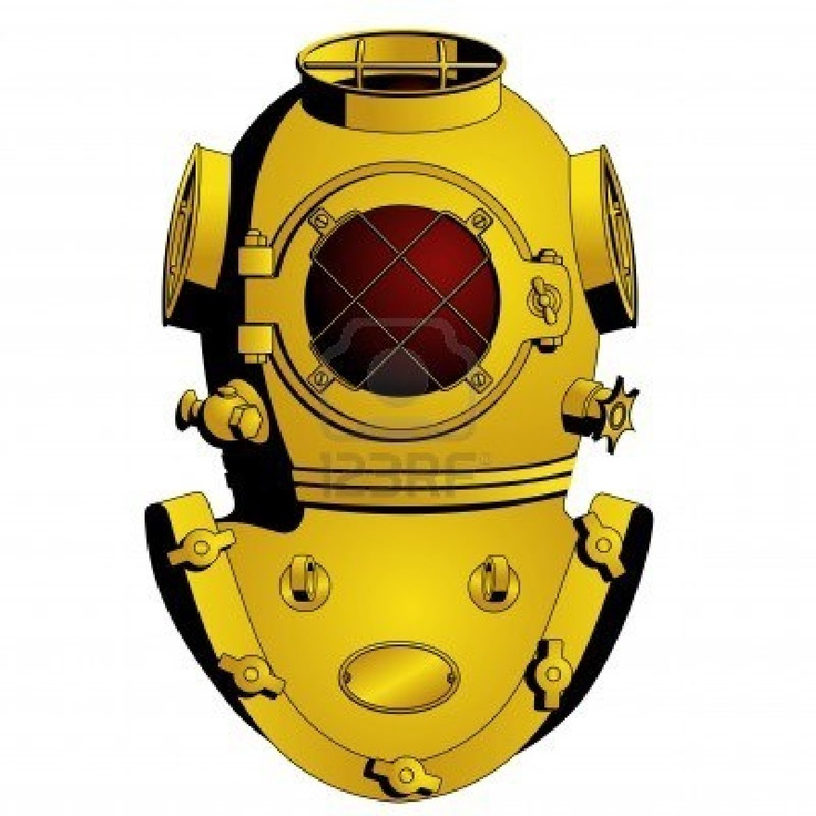 Cartoon Diving Helmet free image download