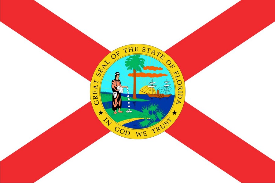 Printable Florida State Flag drawing free image download