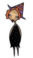 small Witch Clip Art drawing