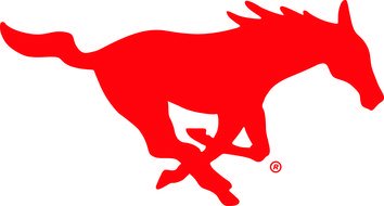 red Mustang Horse Logo drawing