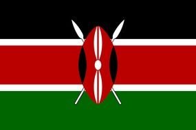 Flag of Kenya clipart
