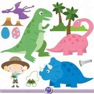 Cute Dinosaur Clip Art N11