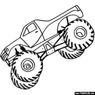 Monster Truck Coloring Pages N3