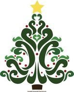 Christmas Tree Clip Art N159