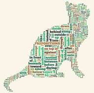 clipart of the esl prepositions of direction