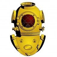 Cartoon Diving Helmet