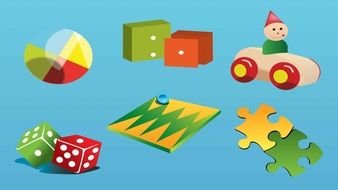 Baby Toys set drawing