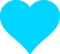 Turquoise Heart Clip Art