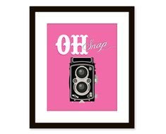 Oh Snap Camera Retro Artvintage drawing