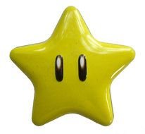 yellow sad star in graphic representation