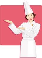 Female Chef Clip Art N6