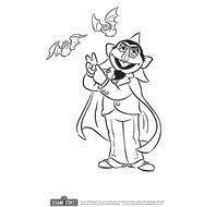 Sesame Street Count Coloring Page