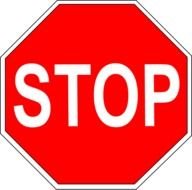 red Stop Sign Clip Art drawing