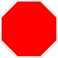 Blank Stop Sign N2