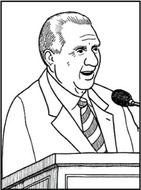 President Monson Coloring Page