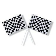 Race Car Checkered Flag N3