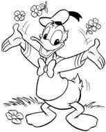 Donald Duck Coloring Pages N2