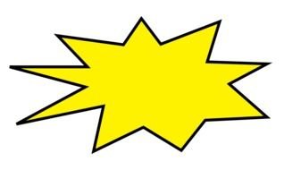 yellow multifaceted star on a white background