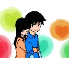 Boy Hugging Girl From Behind