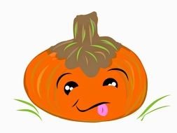 clipart of the cute pumpkin