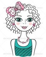 Teen Girl Cartoon Drawing N2