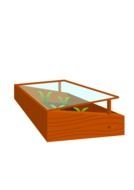 painted greenhouse for plants