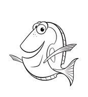 Dory Finding Nemo Coloring Pages