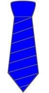 Tie blue drawing