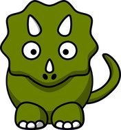 Cartoon Dinosaur Clip Art N37