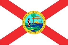 Printable Florida State Flag drawing