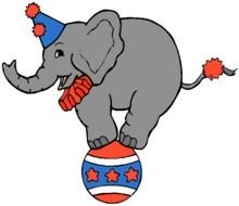 Circus Elephant Clip Art N13