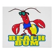 Beach Bum Cartoon