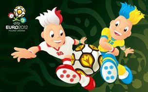 clipart of the Football Euro 2012 Wallpaper