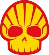 Shell By Worker Skull Combined With Logo