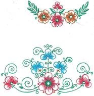 fabric with ethic pattern