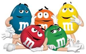 six spokescandies for M&M's
